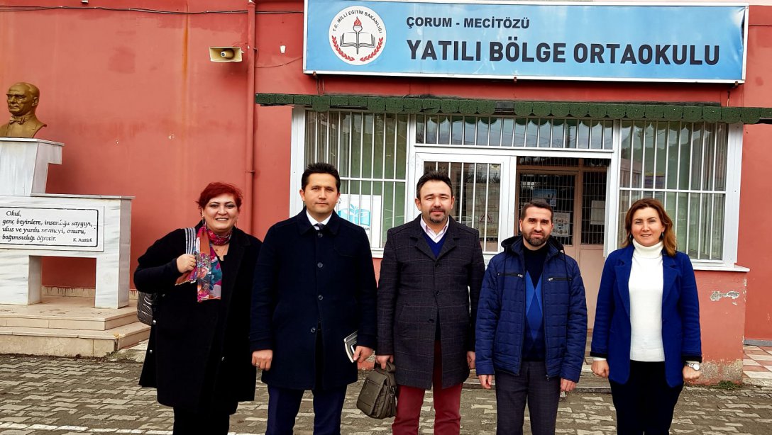 Mecitözü ve Ortaköy'de Öğretmen ve Öğrencilerimize Rehberlik Çalışmaları Yapıldı