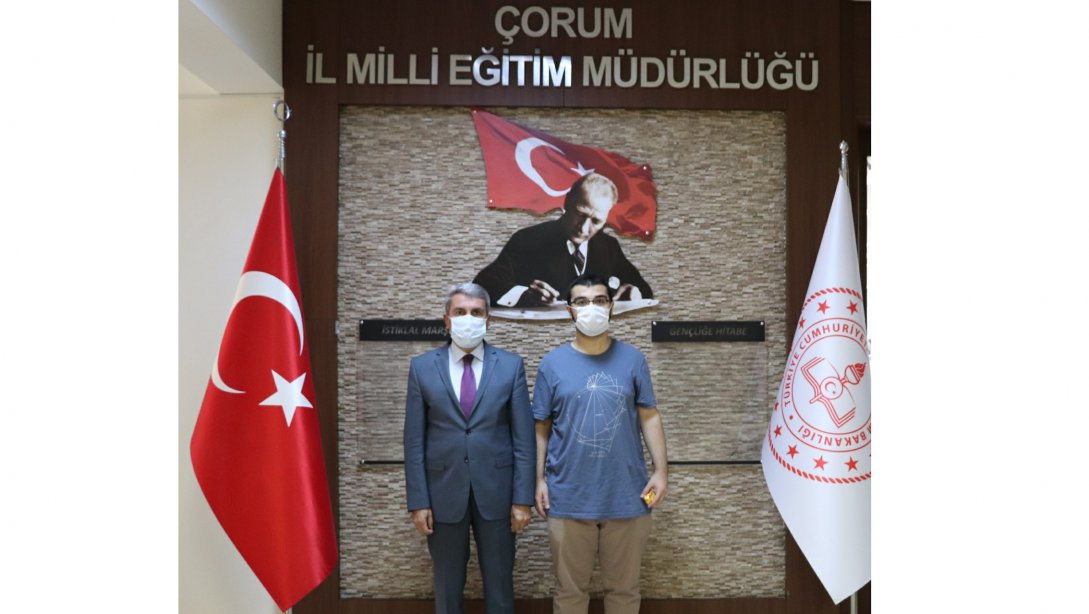 İL MEM SARI, TYT Türkiye Birincisi Muhammed Emin ARAYICI ' yı Tebrik Etti