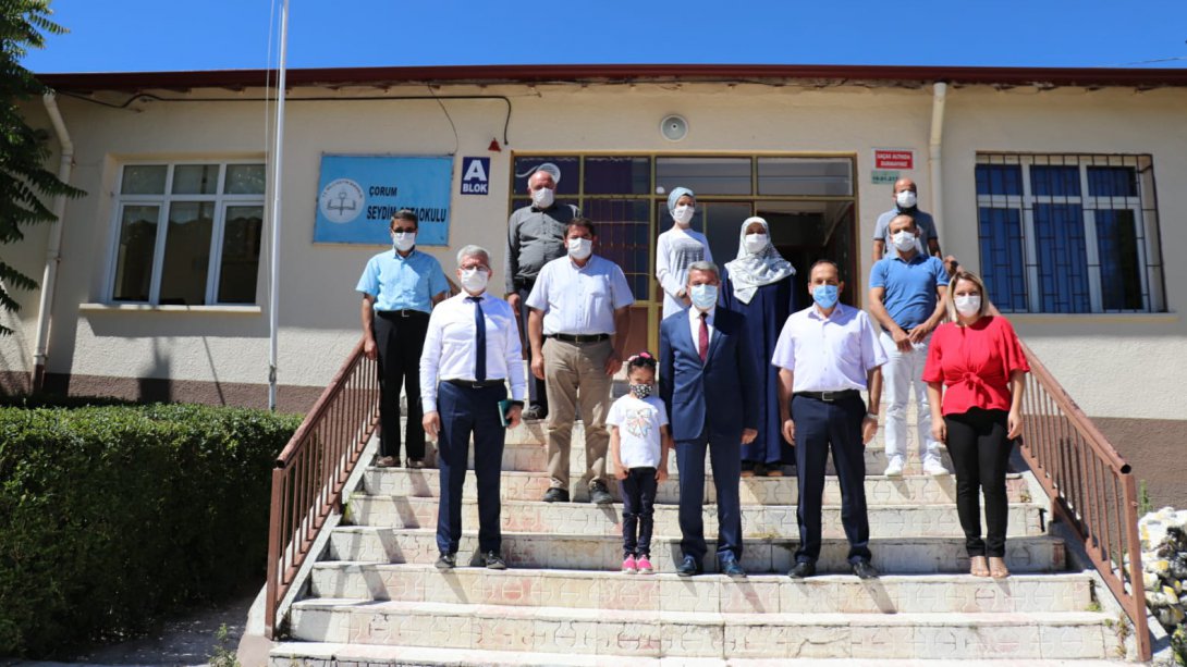 İL MEM SARI, Okulların Açıldığı İlk Gün Merkez Köy Okullarımızı Ziyaret Etti