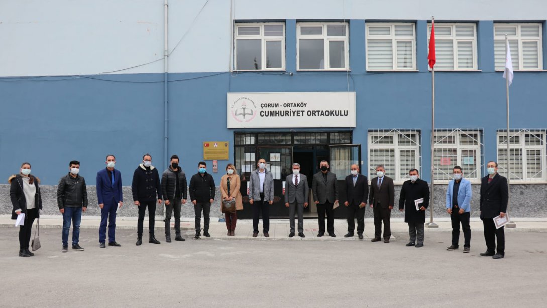 Ortaköy' de Okul Müdürleri İle İzleme ve Değerlendirme Toplantısı Yapıldı