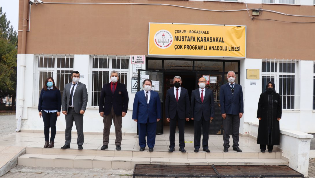 Boğazkale'de Okul Müdürleri İle Uzaktan Eğitim Faaliyetleri Değerlendirildi