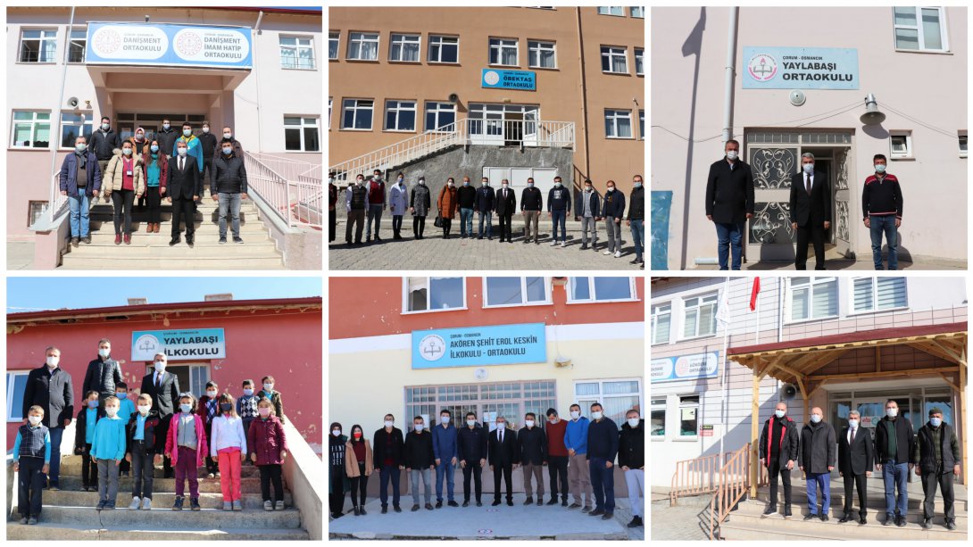İL MEM SARI, Osmancık'ta Köy Okullarımızı Ziyaret Etti