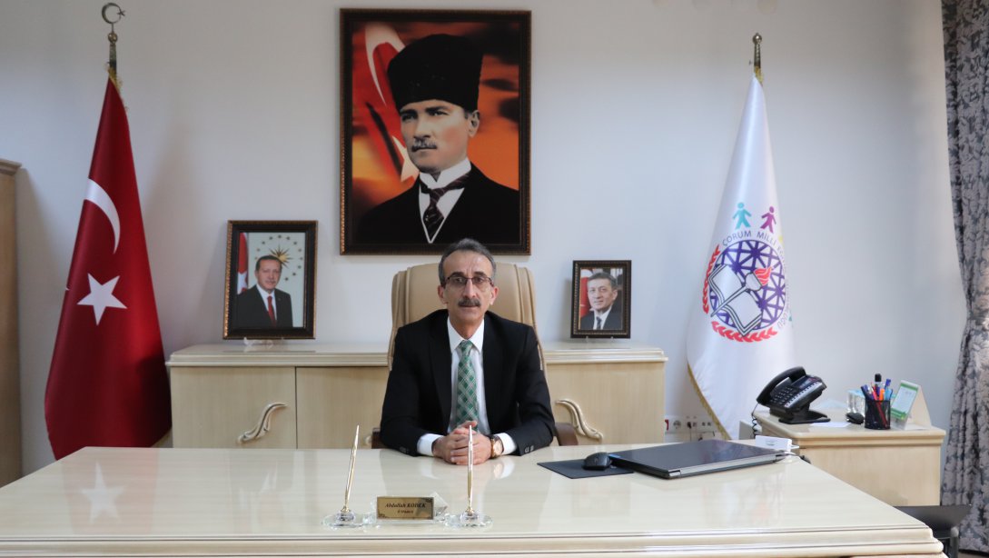 İl Müdürümüz Abdullah KODEK' in 19 Mayıs Atatürk'ü Anma, Gençlik ve Spor Bayramı Kutlama Mesajı