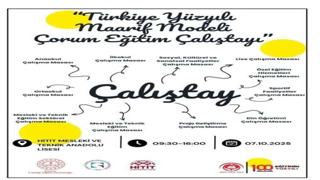 Türkiye Yüzyılı Maarif Modeli, Çorum Eğitim Çalıştayı